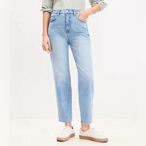 LOFT High Rise Straight Jeans 12/31